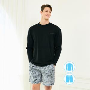 베이직엘르 남성인 래쉬가드 비치반바지 세트 BEM-Y901K