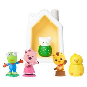 kokozi 하우스 + 동물 친구들 크롱 + 루피 + 꽁지 + 뿅이 학습완구 세트