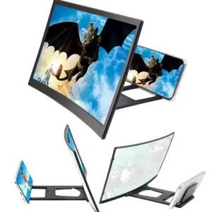 스탠다드 커브드 확대 스크린 스마트폰 확대경 2가지 사이즈 캠핑 가정 사무실 학교/거치대/휴대폰/영상/시