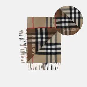 (버버리) 캐시미어 투톤 컨트라스트 머플러(8045329)