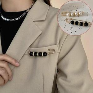 방지 브로치 오픈 진주 브롯지 금장 패션 옷핀 허리 패션 고정핀 스타일 옷고정 여성 소품 조절