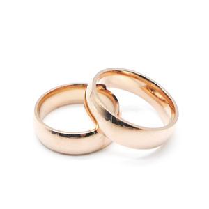 써지컬 스틸 티타늄 링 반지 심플 민무늬 로즈골드