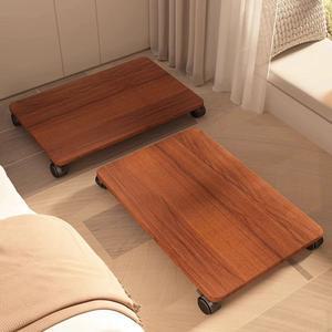 사각 원목 바퀴다이 바닥 이동형 화분 범용 회전 받침대 대형 의자