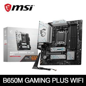 MSI B650M 게이밍 플러스 WIFI AMD B650은 DDR5 7200+MHz(OC) 192GB AMD Ryzen을 지원합니다. 7000 80