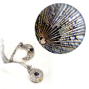 2인용 2피스 사랑 러브 펜던트 커플 우정 써지컬 자석 목걸이 하트 퍼즐 사랑해 발렌타인 기념일 선물