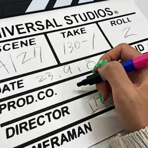 [하프클럽/]영화소품 촬영 슬레이트 클래퍼보드 화이트