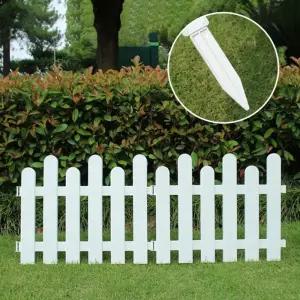 (2p세트 S2(50x40cm) 초록 정원 말뚝형 플라스틱 울타리/펜스/조경/담장/마당용/홴스/꽂밭/텃밭/울타리망