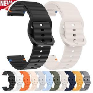 삼성 갤럭시 시계 용 20mm 실리콘 스트랩 7 6 5 4 44mm 클래식 팔찌 화웨이 GT5 4Pro 3 밴드