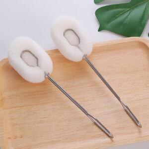 병세척솔 물병 청소 스텐 집게 교체형 수세미 스텐손잡이+스펀지 Q009-O