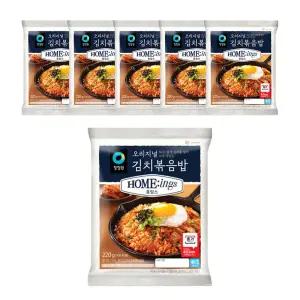 [소비기한 임박] 청정원 호밍스 김치볶음밥 220g, 6개