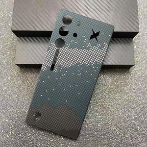 리얼 아라미드 탄소 섬유 휴대폰 누비아 레드 매직 10 프로 플러스용 슬림 케이스 커버