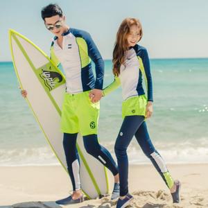 커플 집업 래쉬가드 세트 서핑방 브라탑 레터링 서핑복 야자수 휴양지 수영복 비치