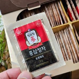 [재고3개] 정관장 찐한 홍삼정차 3g x 100포 1박스 + 쇼핑백 / 홍삼농축액 41.93%