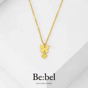 순금목걸이 3.75g(1돈 한돈) 24k 여자 나비 클로버 팬던트 비벨 장식중량별도