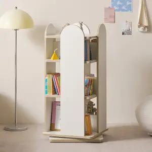 에보니아 라미 3단 회전 책장 NEW A형 기본형 / 책꽂이 거실 낮은 책장