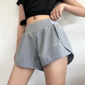 운동 루즈 여자 히든포켓 하이웨이스트 반바지 옆트임 (WFGUNKV)
