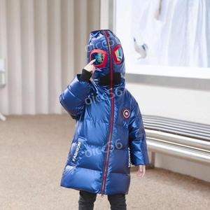 초등소년 가면 재킷 후드재킷 따뜻 복 방한 롱패딩 소년윈터패딩