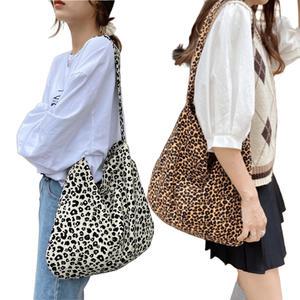 레오파드 호피무늬 에코백 일상 데일리 여행 여자 패션 가방 W13