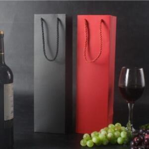 고품질 무지 설날 와인병캐리어 와인쇼핑백 프리미엄 선물세 (WFGELD1)