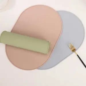 실리콘 식탁매트 테이블 타원형 집들이 홈파티 개인식탁보 식탁플레이팅 식탁받침 식탁패드