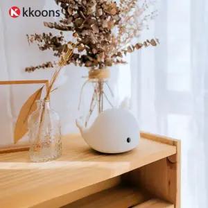 말랑터치 아기고래 무드등 실리콘 수유등 수면등 led무드등 터치무드등 미니무드등 캐릭터무드등