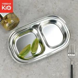 2구 스텐 간식 접시 27종 무광 그릇 다용도 어린이집 유치원/아동/급식/식사/학교/학생/교실/초등/교사