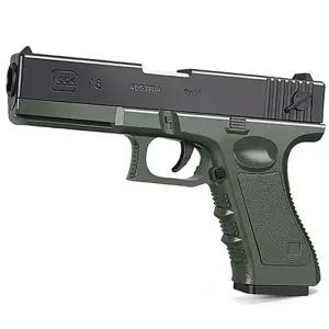 UB 탄피 배출 어린이 장난감 글록 권총 탄피 소음기 너프건 블랙그린