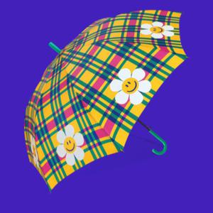 위글위글 자동 대형 장우산 체크 학생 여성 직장 선물