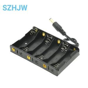 AA 배터리 케이스 홀더 박스 아두이노용 DC2.1 파워 잭 포함 6 개 크기 보관