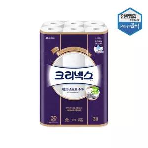 크리넥스 3겹 데코소프트 30M 30롤 0125803