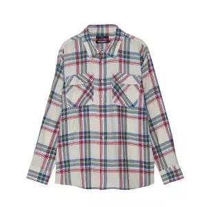 공용)  체크셔츠 (오버핏)_AM1WWH242-RE