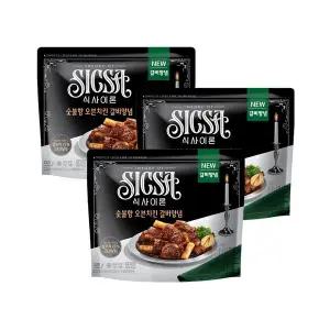 [롯데웰푸드][본사직영] 식사이론 숯불향 오븐치킨 갈비양념 330gx3개