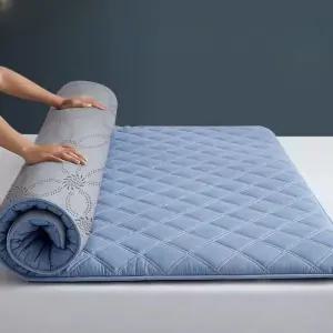 블루바구니 거실 바닥 독일 매트 통기성 매트리스 향균 수면 패드 침대 싱글