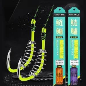 채비 스프링 바늘 뱅에돔 낚시바늘 떡밥고정 낚시 뱅에돔채비 원투 숭어스프링 채비세트 스프링