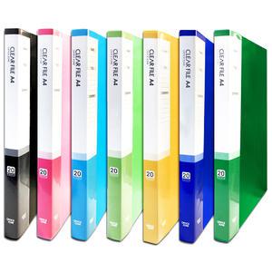 오피스존 클리어화일 A4 20매 내지 속지 문서 파일 서류 보관 정리 크리어