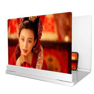 휴대폰 12/20인치 앰프용 KAMWD 스마트폰 화면 확대기, 확장기 및 확대기 3D HD 대형 스크린 블루레이 프로젝터, 범용 폴더블 모바일 스탠드