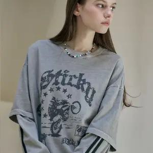 윌리 레이어드 피그먼트 롱슬리브 고스트그레이