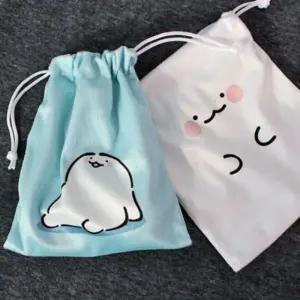 익명이 복조리 복주머니 파우치 2색 귀여운 캐릭터 여행용 화장품 (WFJF90S)