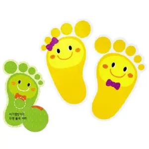 발자국 발 모양 바닥 계단 미끄럼 방지 축광 유도 야광 스티커 안전 거리 두기 안전 표지 화재 대피 안내