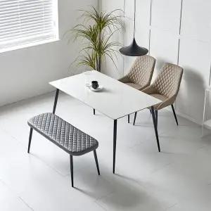 [우아미]제우 12T 통세라믹 4인 직각 상판 1400 (프레임 미포함)