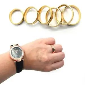 믿고사는잡화점 골드 써지컬스틸 민무늬반지 남자은반지