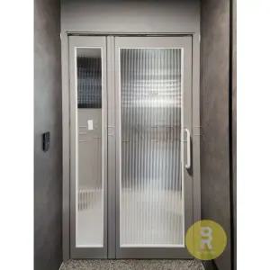 [바른도어]60번 폴딩스윙중문 연그레이 모루세로강화유리