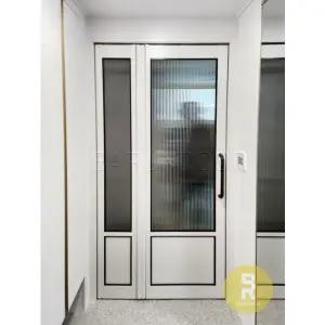 [바른도어]24번 폴딩스윙중문 고시형 화이트 모루세로강화유리