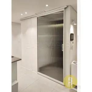 [바른도어]29번 원슬라이딩중문 화이트 모루세로강화유리