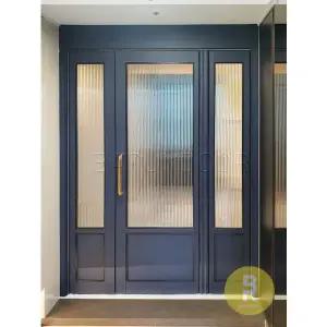 [바른도어]06번 3단스윙중문 고시형 다크그레이 모루세로강화유리