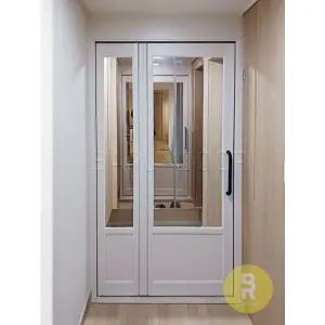 [바른도어]46번 폴딩스윙중문 고시형 화이트 투명강화유리