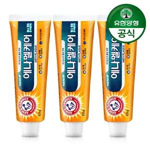 [유한양행][유한양행] 암앤해머 에나멜케어 엑스트라 화이트닝 치약 121g x 3개