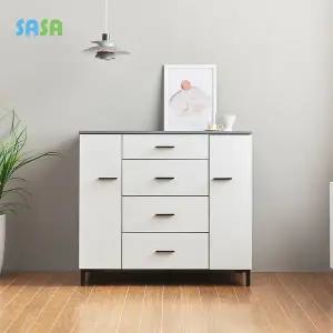 [SASA]사사가구 누베 1000 광폭 속깊은 도어형 LPM 서랍수납장세트