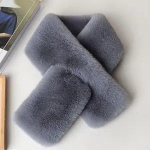 짧은 목도리 여성 머플러 인조 밍크 숏머플러 에코퍼