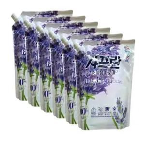 샤프란 섬유유연제 아로마 리필 2.1L x 6개